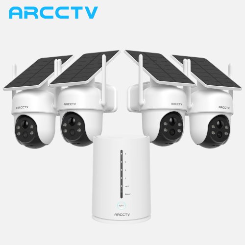Bild von Solar-Sicherheitskamera-Set mit 4MP und WLAN – Outdoor Überwachung mit Alarm & Audio