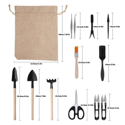 Imagen de Kit de herramientas para plantas suculentas de jardín, Mini plantador con estera de remache para int...