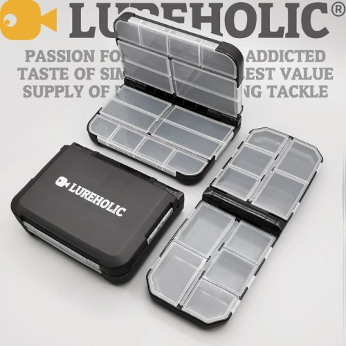 Imagen de Caja Organizadora Rotativa Lureholic para Accesorios de Pesca con Señuelos, Anzuelos, Pesas de Tungsteno y Más - Ideal para Pescadores Aficionados y Profesionales