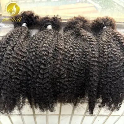 Image de Extensions cheveux afro bouclés ombrés 16" - Micro locks naturelles