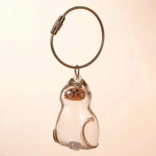 Image de Porte-clés en Fourrure d'Animal de Compagnie - Souvenir Unique