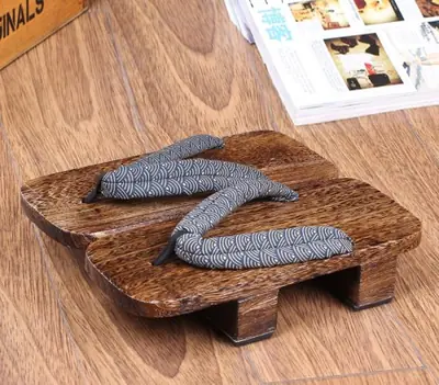 Image de Geta Japonais Cosplay - Sandales en Bois Traditionnelles