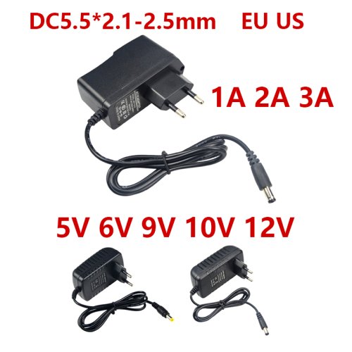 Imagen de Adaptador de Fuente de Alimentación LED 5V-12V - 1A, 2A, 3A