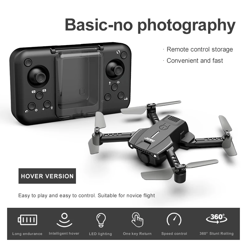 Immagine di Drone RC Pieghevole 4K con Telecamera HD e FPV Wi-Fi – Elicottero Radiocomandato Professionale per Bambini e Principianti, Ideale come Regalo di Compleanno