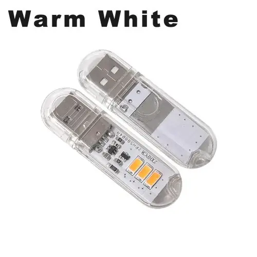 3LEDs chaud blanc