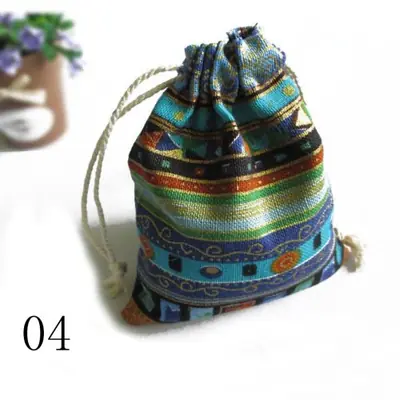 Image de Sacs Cadeaux Ethniques Multicolores - 3 pcs