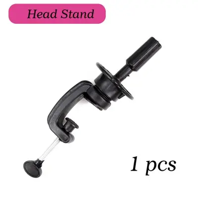 Image de Support de Perruque Rose Réglable - Tête Mannequin pour Affichage