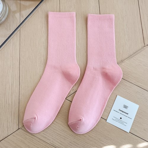 Immagine di 1 paio Ins Fashion 40 colori cotone pettinato skateboard donna uomo calzini unisex elasticizzati mor...