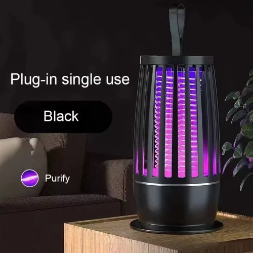 Zdjęcie Lampa na komary do sypialni, cicha, ładowana przez USB, elektryczna packa na komary, przenośny odstraszacz komarów na zewnątrz, pułapka na muchy.
