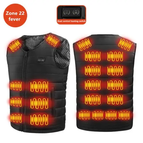 Image de Gilet Hiver Chauffant Unisexe - 22 Zones de Chaleur