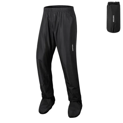 Negro lluvia pantalones