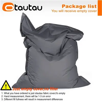 Image de Pouf extérieur 140x180 cm - Design moderne sans remplissage