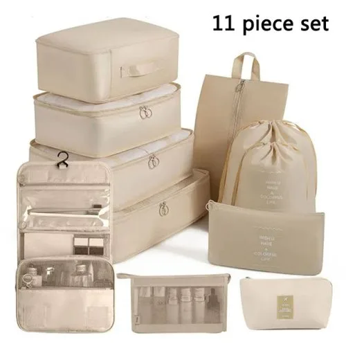 Juego 11 piezas beige