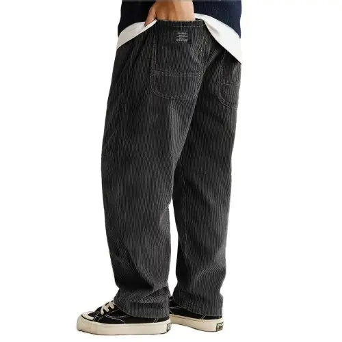 Image de Pantalons Velours Côtelé Homme Style Américain