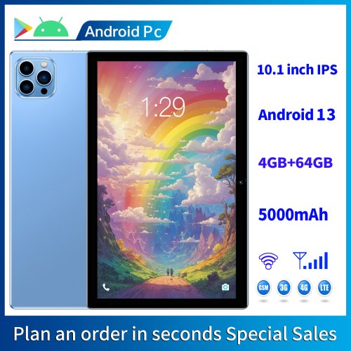 Bild von BDF Tab Android 13 Tablet – 10,1 Zoll, Octa-Core, 5G & 64 GB Speicher