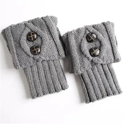 Image de Guêtres Tricotées Hiver - Chauffe-Jambes Lolita Douce