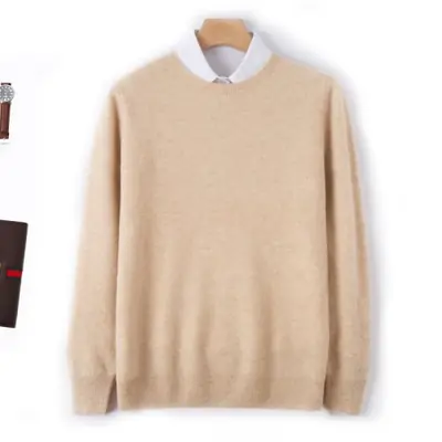 Image de Pull Homme Laine Mérinos Col Rond Hiver