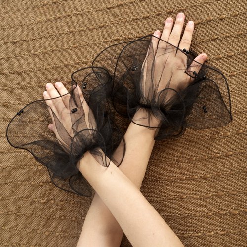 Imagen de Guantes de Encaje Sexis para Mujer - Protección Solar y Estilo