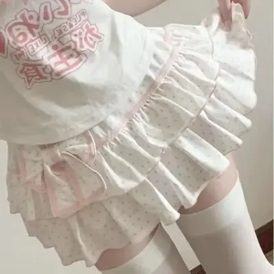 Image de Jupe Mini Lolita Harajuku Y2K - Style Kawaii Japonais