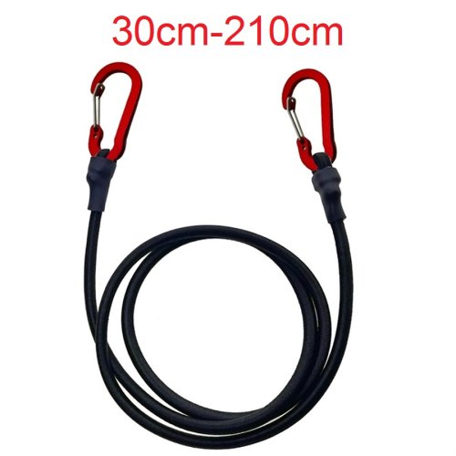 Image of 30-Pack 210cm 8mm Elastic Bungee Cords with Red Hooks – Durable Stretch Straps for Bike, Car, Luggage, and Roof Rack Securement