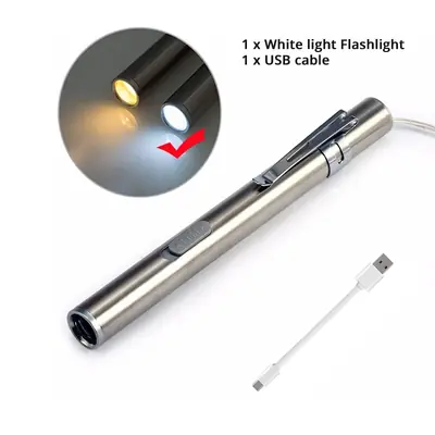 Image de Torche Médicale LED Portable avec Clip Inox