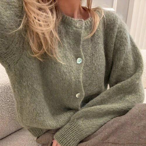 Bild von Y2K Vintage Strickjacke – Trendiger Crop Pullover für Damen