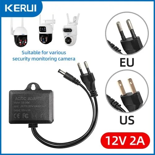 Image de Adaptateur Alimentation 12V 2A pour Caméra de Surveillance