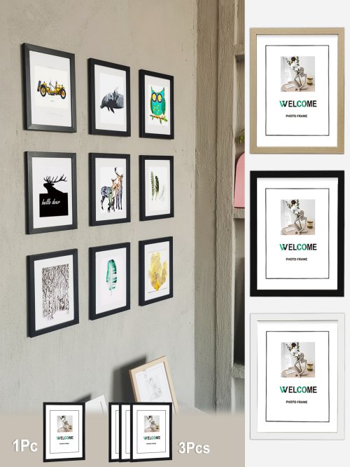 Zdjęcie 1 szt./3 szt. Galeria ścienna ramki na zdjęcia 15X20 20X25 A4 ramka na zdjęcia na blat lub ramki do montażu na ścianie zdjęcie pamiątkowy prezent
