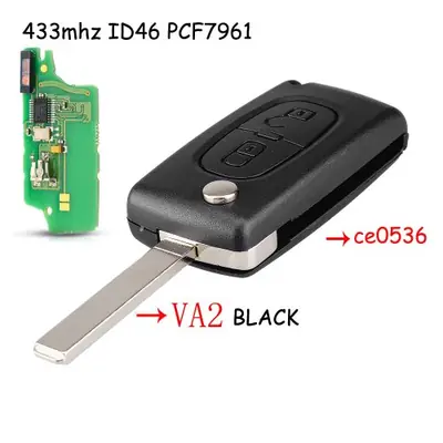 Image de Clé Télécommande 433MHz pour Citroën & Peugeot