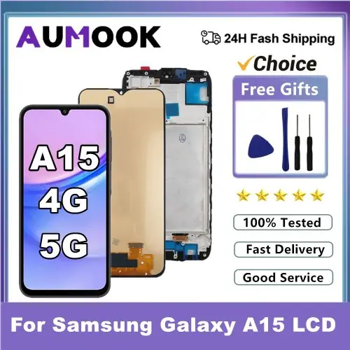 Image de Écran AMOLED pour Samsung Galaxy A15 - Remplacement LCD + Tactile