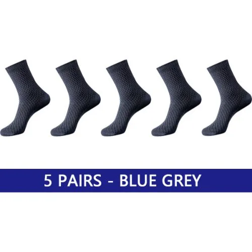 5 paren blauw grijs