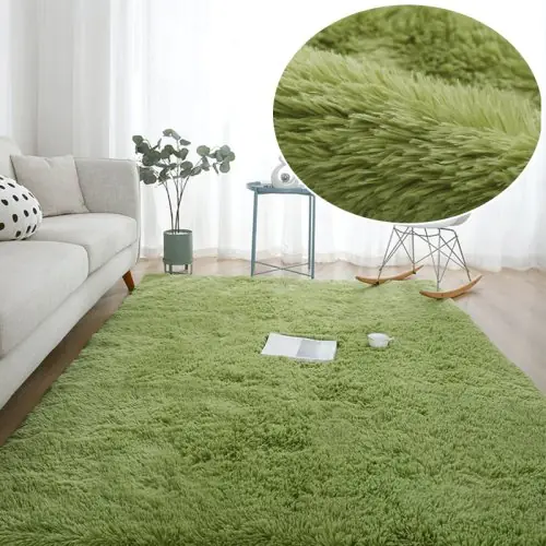 Image de Tapis Gris Peluche Moelleux - Déco Salon & Chambre