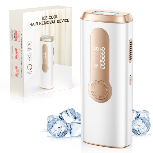 Imagen de Depiladora Láser con Tecnología de Fotodepilación Ipl, 3 en 1 con Refrigeración por Hielo para Tratamientos Permanentes en Casa, Ideal para Hombres y Mujeres