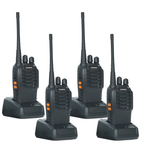 Image de Talkie-Walkie Portable Longue Portée - Set de 4 Radio PMR pour Camping