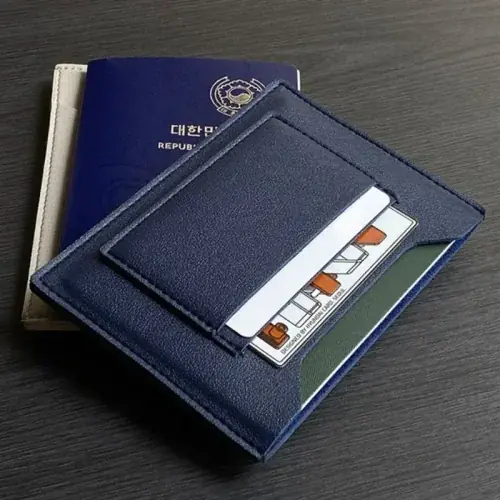 Image de Couverture de Passeport Unisexe en Cuir PU Imperméable