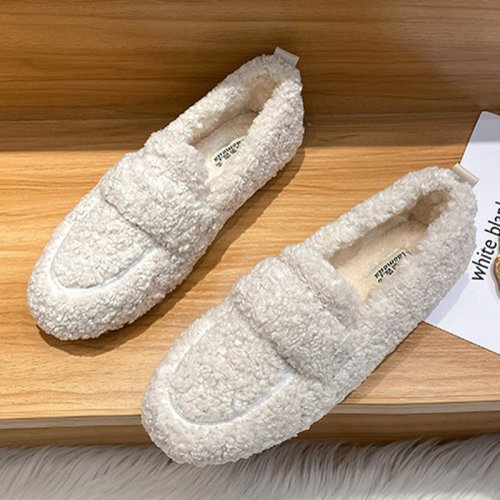 Afbeelding van Warme Schapenbont Loafers voor Dames – Comfortabel & Stijlvol