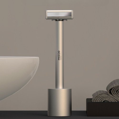 Immagine di Rasoio Automatico Integrato da Uomo, Lama Intelligente a Induzione, Impermeabile IPX7, Lama Affilata di Sicurezza Lavabile