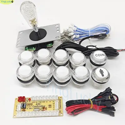 Image de Kit Arcade 2 Joueurs USB - Joystick & Boutons LED