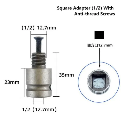 Vierkant adapter