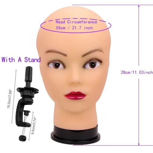 Head E with stand