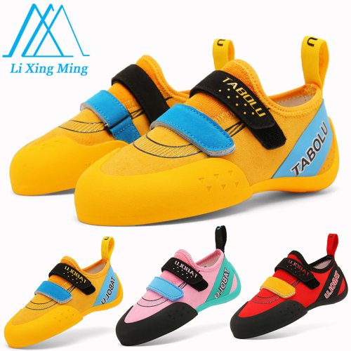 Afbeelding van Ademende Rotsklimschoenen voor Jongens en Meisjes – Indoor & Outdoor, Mesh Sneakers voor Beginners, Kinderen en Ouderen, Geschikt voor Klimmen, Boulderen en Training