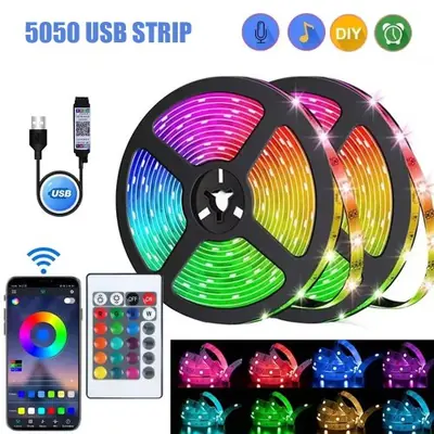 Image de Bande LED RGB Contrôlée par Bluetooth