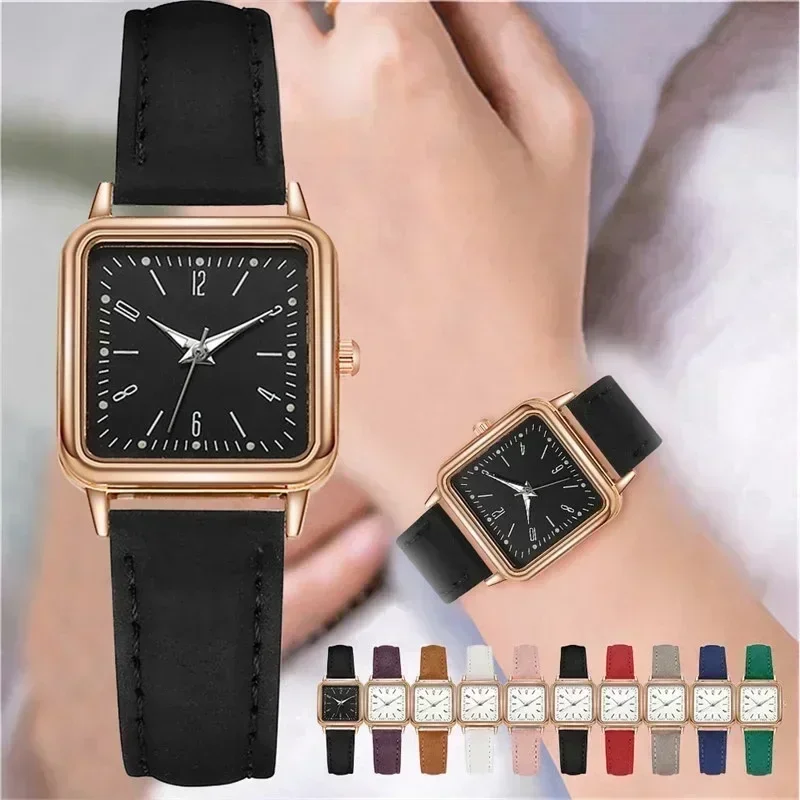 Imagen de Reloj de Mujer con Correa de Cuero Luminoso - Estilo Casual y Elegante