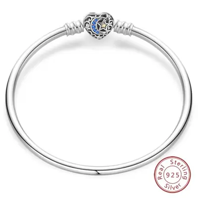 Image de Bracelet Argent Sterling Papillon Coeur - Bijou Élégant pour Femmes