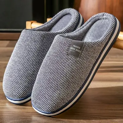 Image de Pantoufles Hommes Confort & Luxe - Mousse Mémoire de Forme