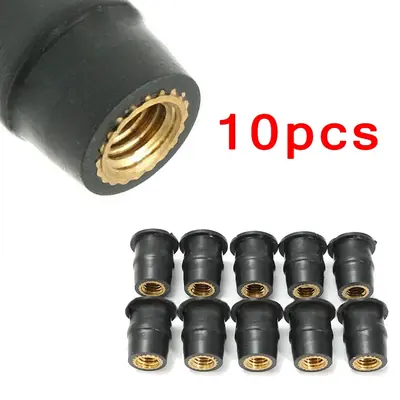 Image de Écrous Caoutchouc Pare-Brise Moto - Lot de 10