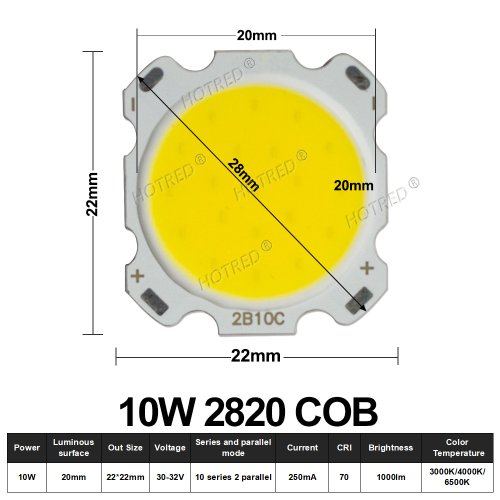 10W 28-20 mm COB