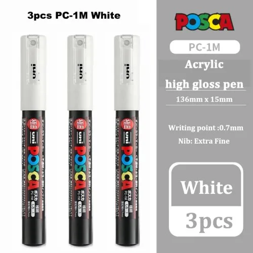 PC-1M 3pcs blanco
