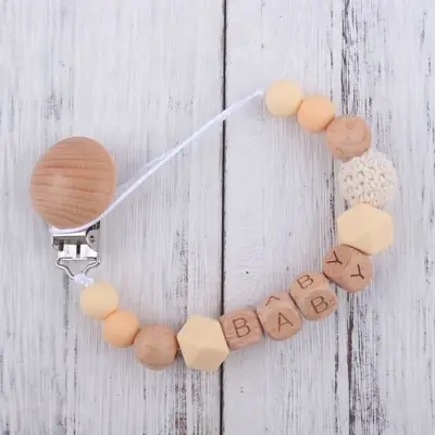 Image de Sucette Personnalisée avec Anneaux de Dentition - Accessoire Bébé