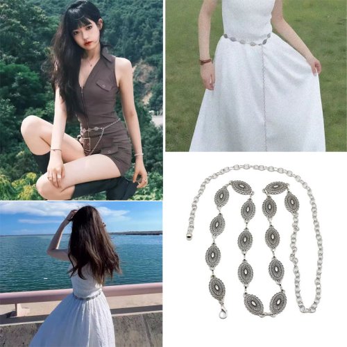 Zdjęcie Stylowy Łańcuszek Do Paska – Boho Moda Retro